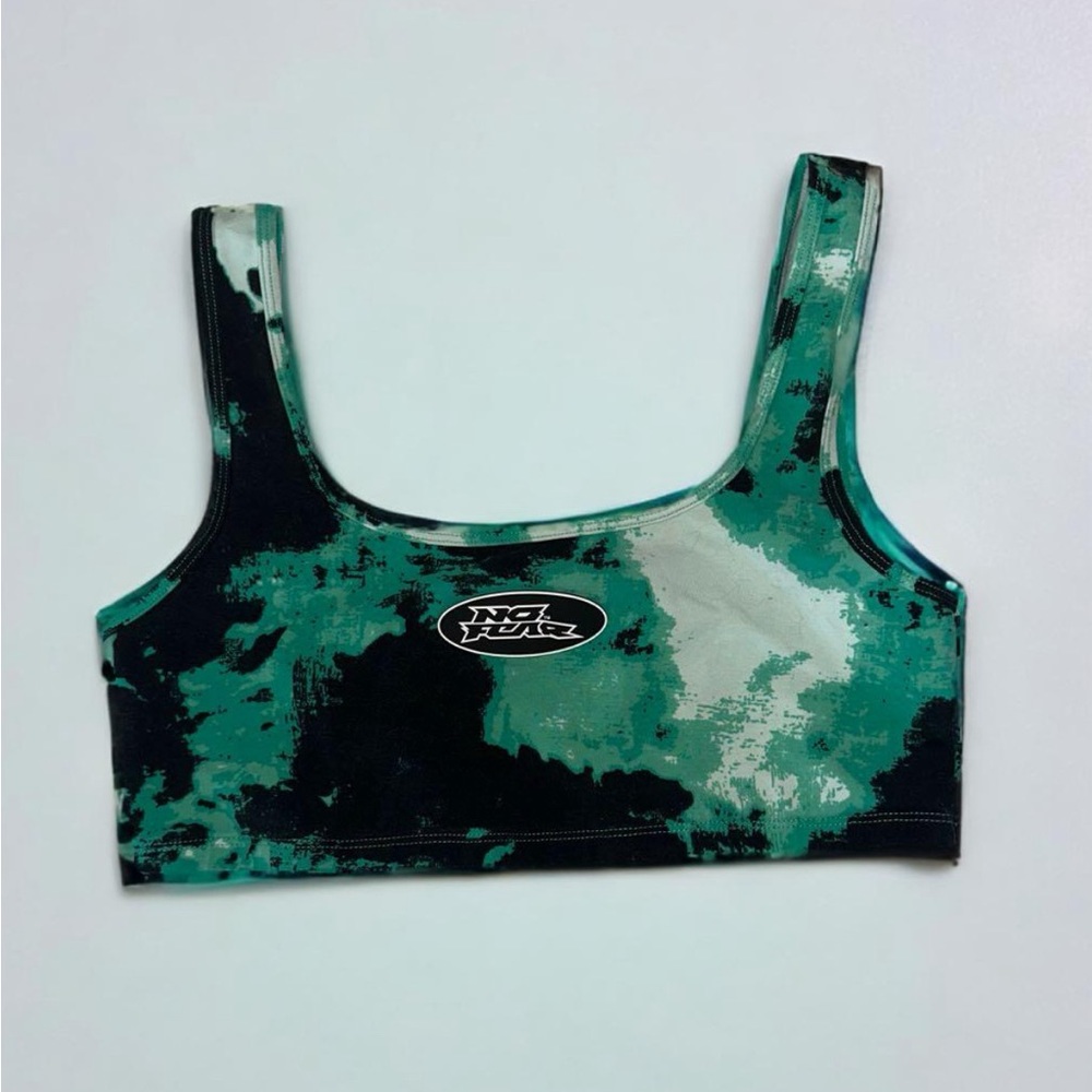 A Printed Crop Top: No Fear x H&M Jersey Crop Top